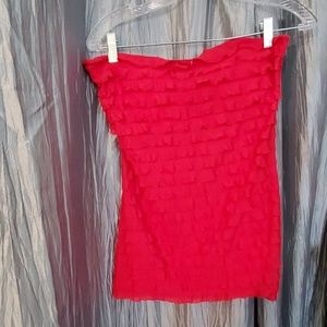 Charlotte Rouse Red Tube Top (Large)